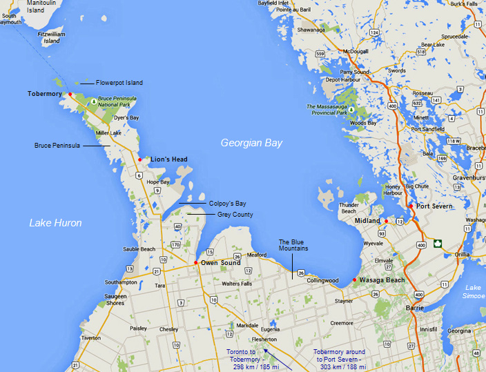 Georgian Bay Canada Map